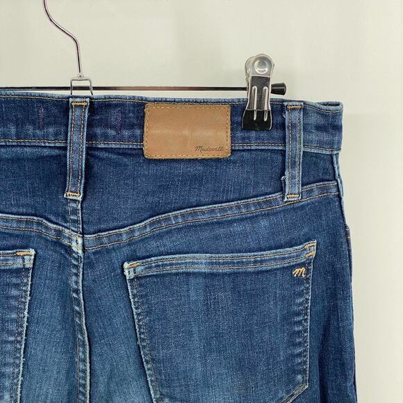Madewell 10" High-Rise Skinny Jeans Lucille Dark Wash Denim Size 29 - Picture 11 of 15